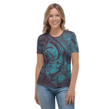 Skull & Cross Bones - Women's Skull T-shirt - Aaria Tees Aaria Tees