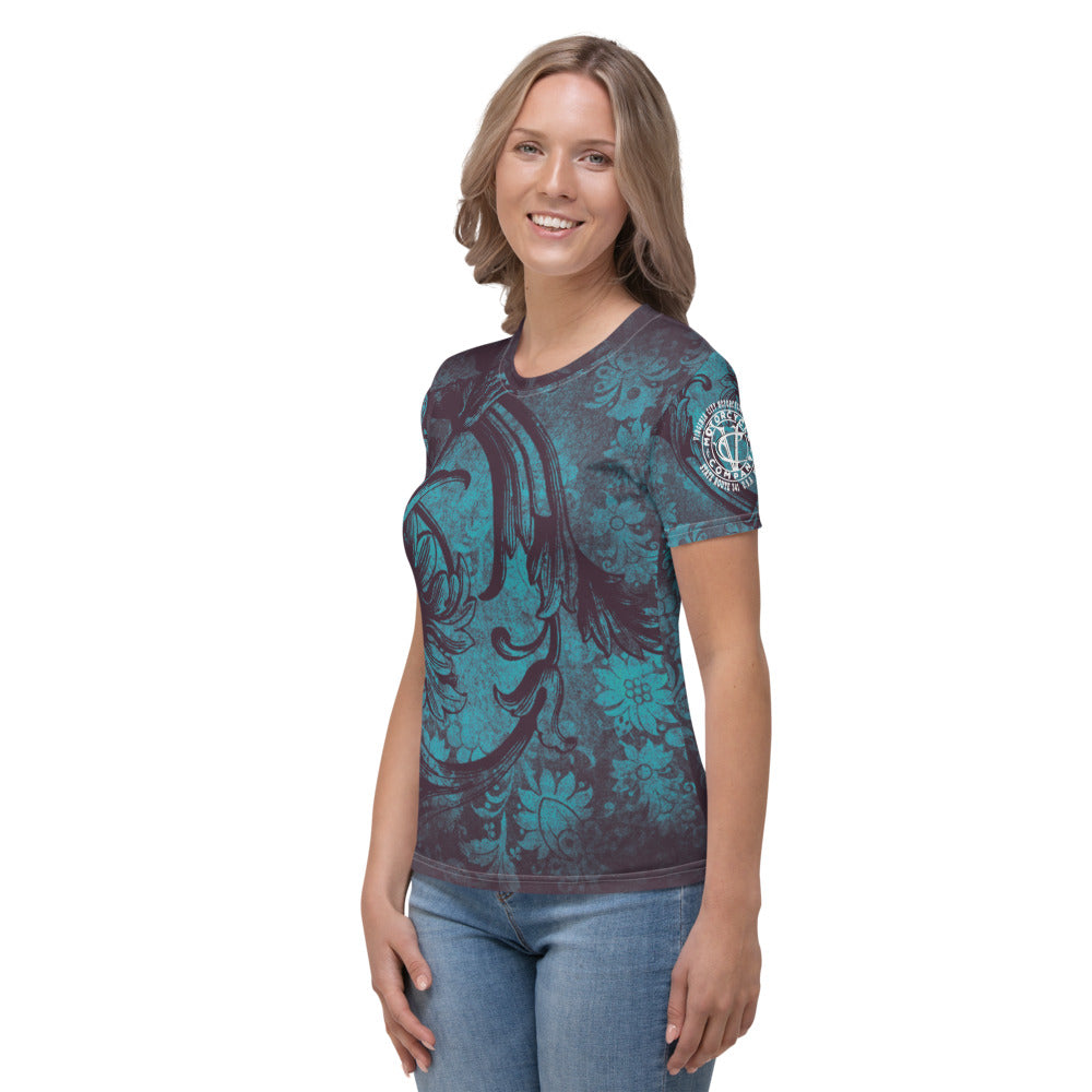 Skull & Cross Bones - Women's Skull T-shirt - Aaria Tees Aaria Tees