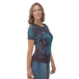 Skull & Cross Bones - Women's Skull T-shirt - Aaria Tees Aaria Tees