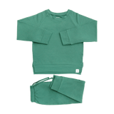 Alpine Green Crew Neck Jogger Set Aaria Tees