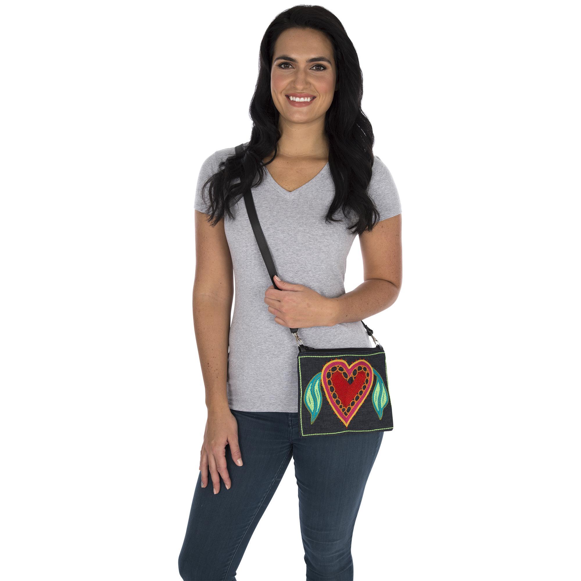 Amarasti Embroidered Sling Bag - Aaria Tees Aaria Tees