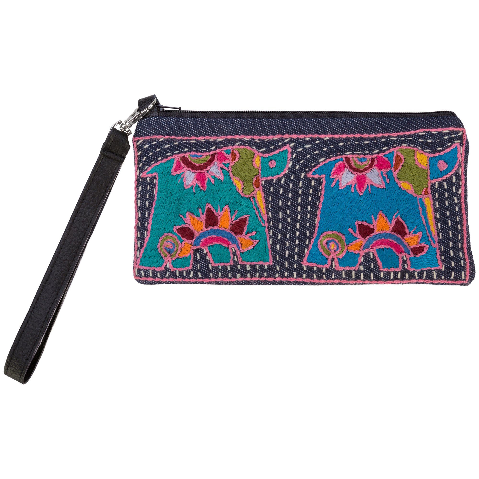 Amarasti Embroidered Wristlet - Aaria Tees Aaria Tees