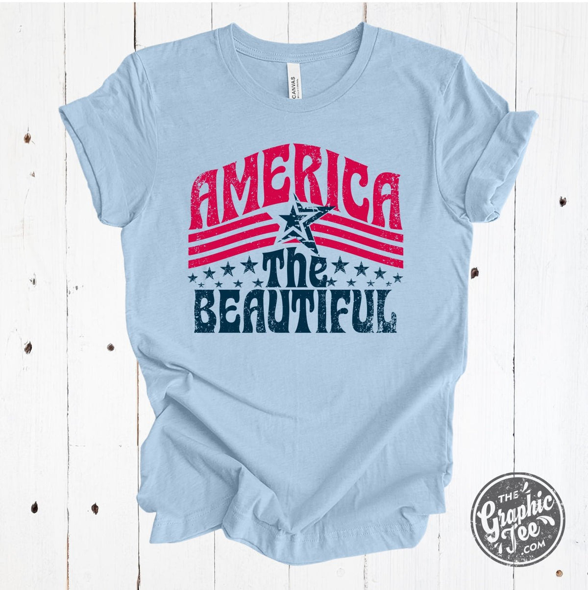 America the Beautiful Short Sleeve Tee - Aaria Tees