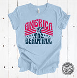 America the Beautiful Short Sleeve Tee - Aaria Tees Aaria Tees
