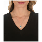 American Heart Yellow Ribbon Crystal & Sterling Necklace - Aaria Tees Aaria Tees