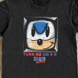 Sonic Turn Me On Black Tee Aaria Tees