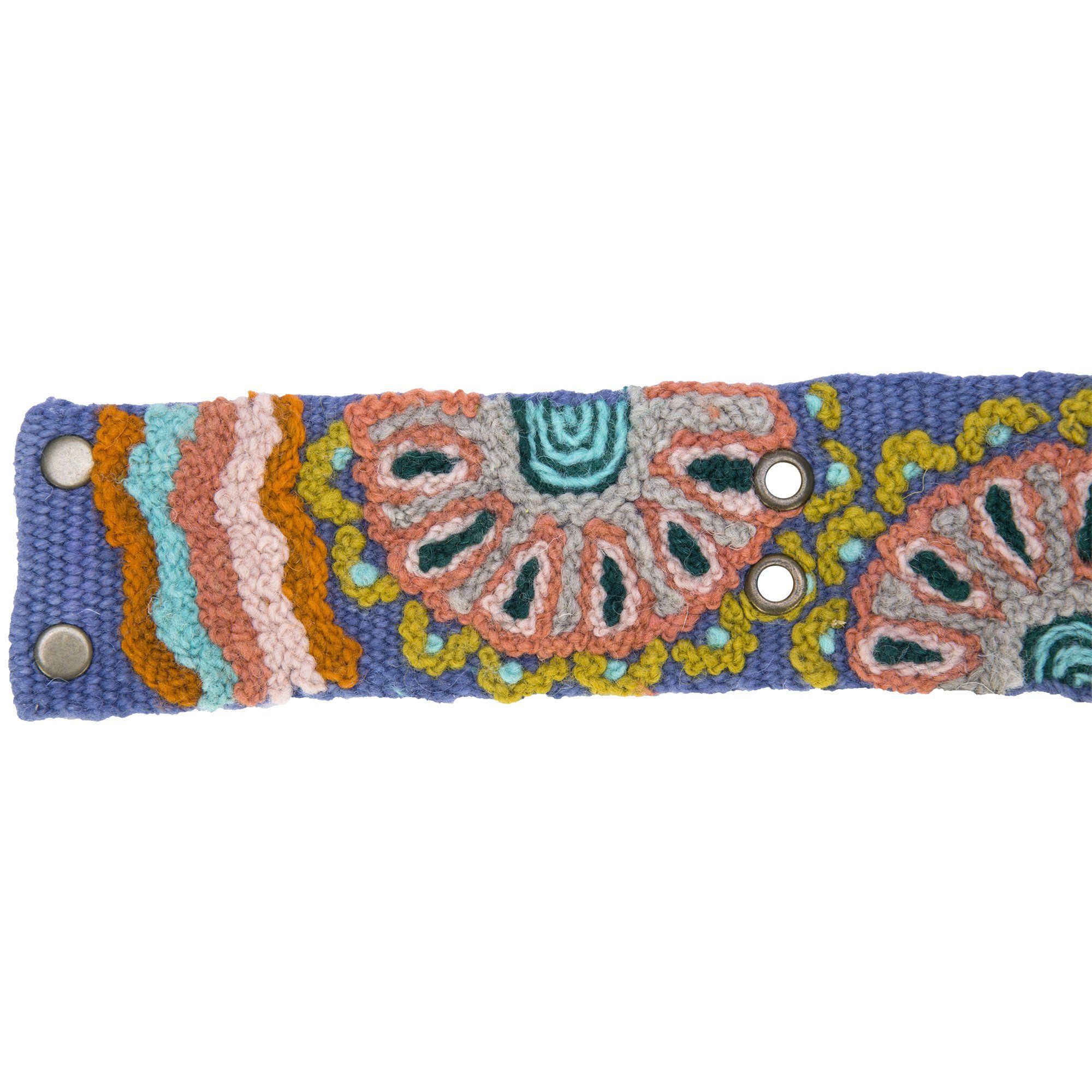 Andean Flower Embroidered Belt - Aaria Tees Aaria Tees