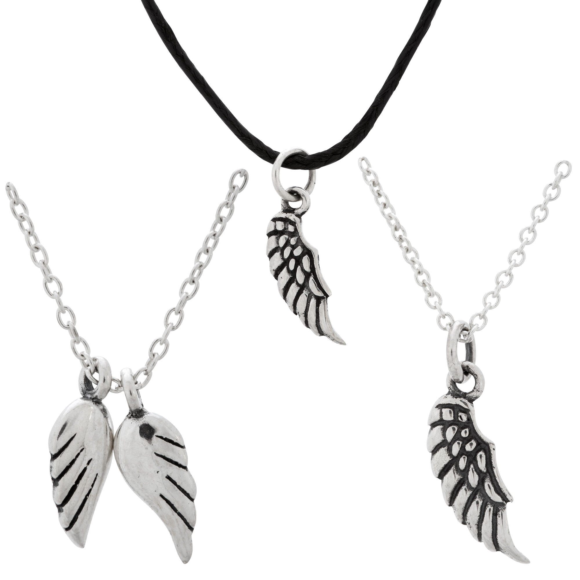 Angels By My Side Sterling Necklace - Aaria Tees Aaria Tees