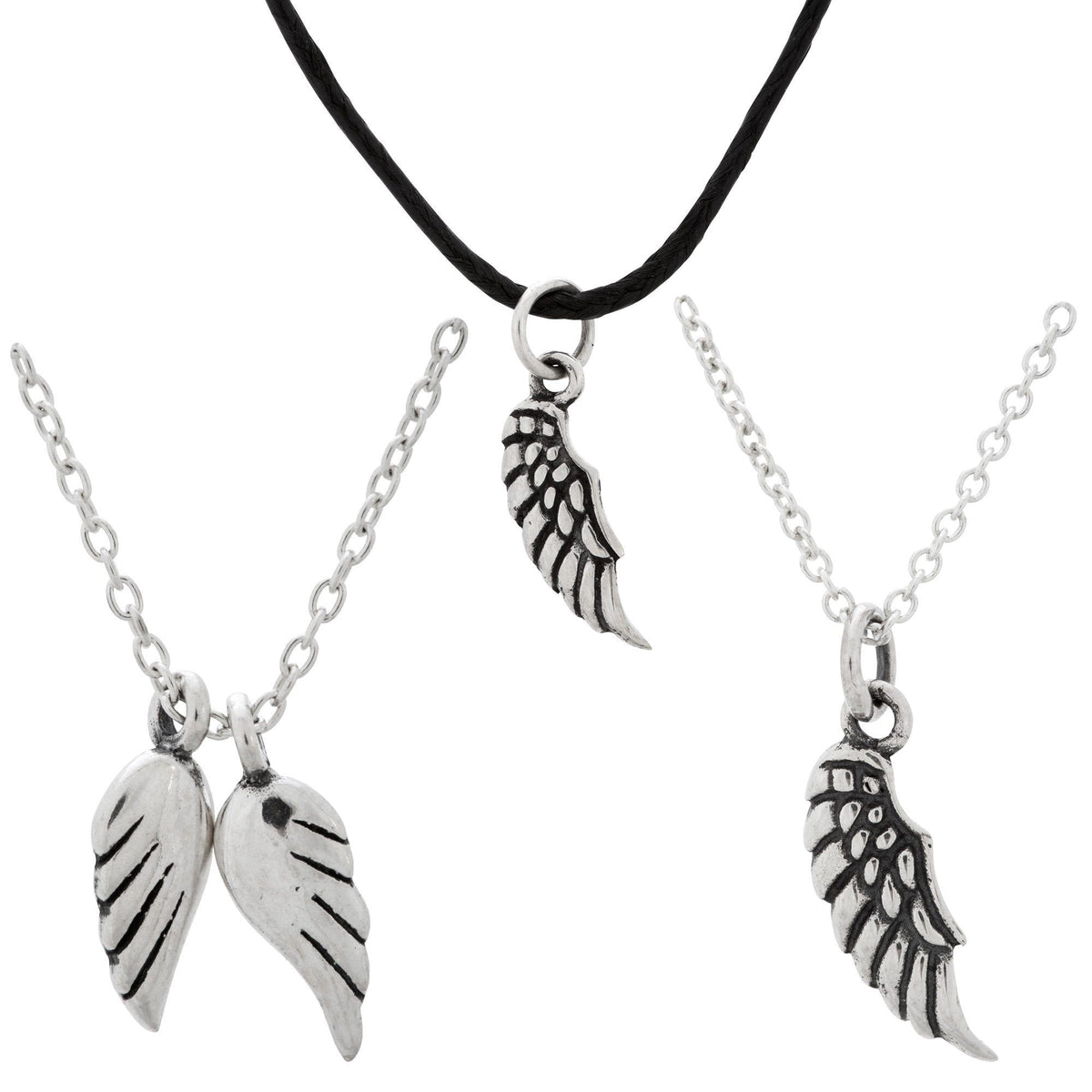 Angels By My Side Sterling Necklace - Aaria Tees