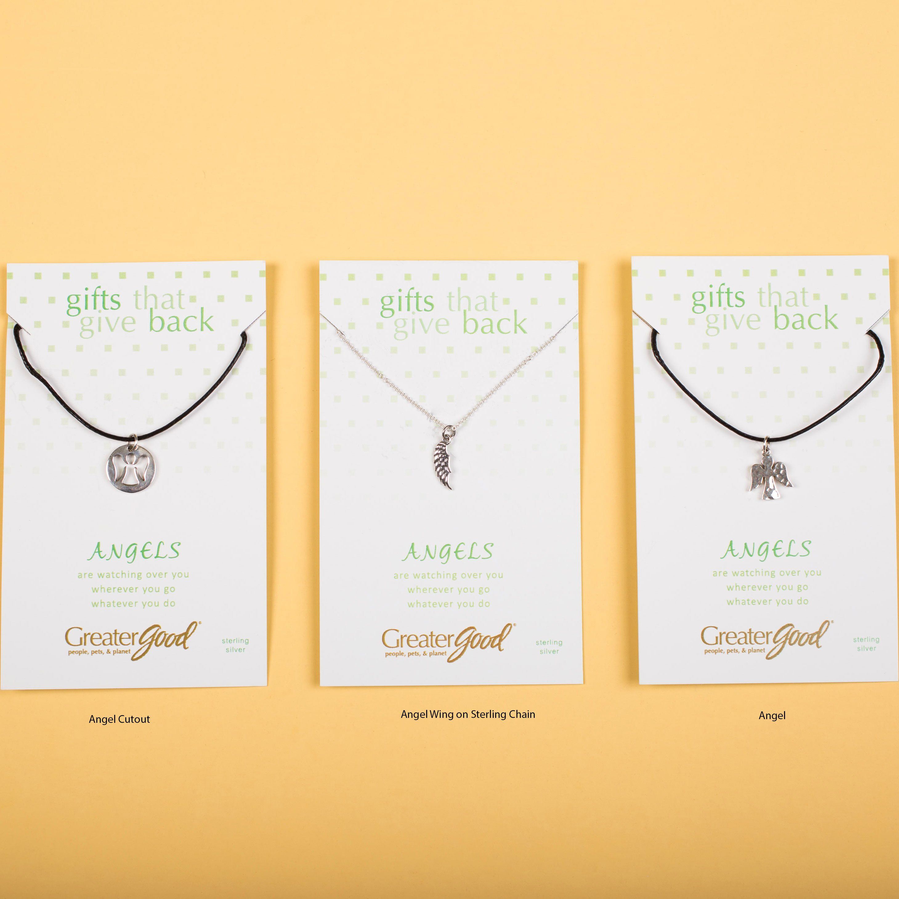 Angels By My Side Sterling Necklace - Aaria Tees Aaria Tees