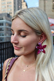 Annie Statement Earring - Pinot Noir - Aaria Tees Aaria Tees