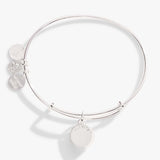 April Clear Crystal Birthstone Charm Bangle - Aaria Tees Aaria Tees
