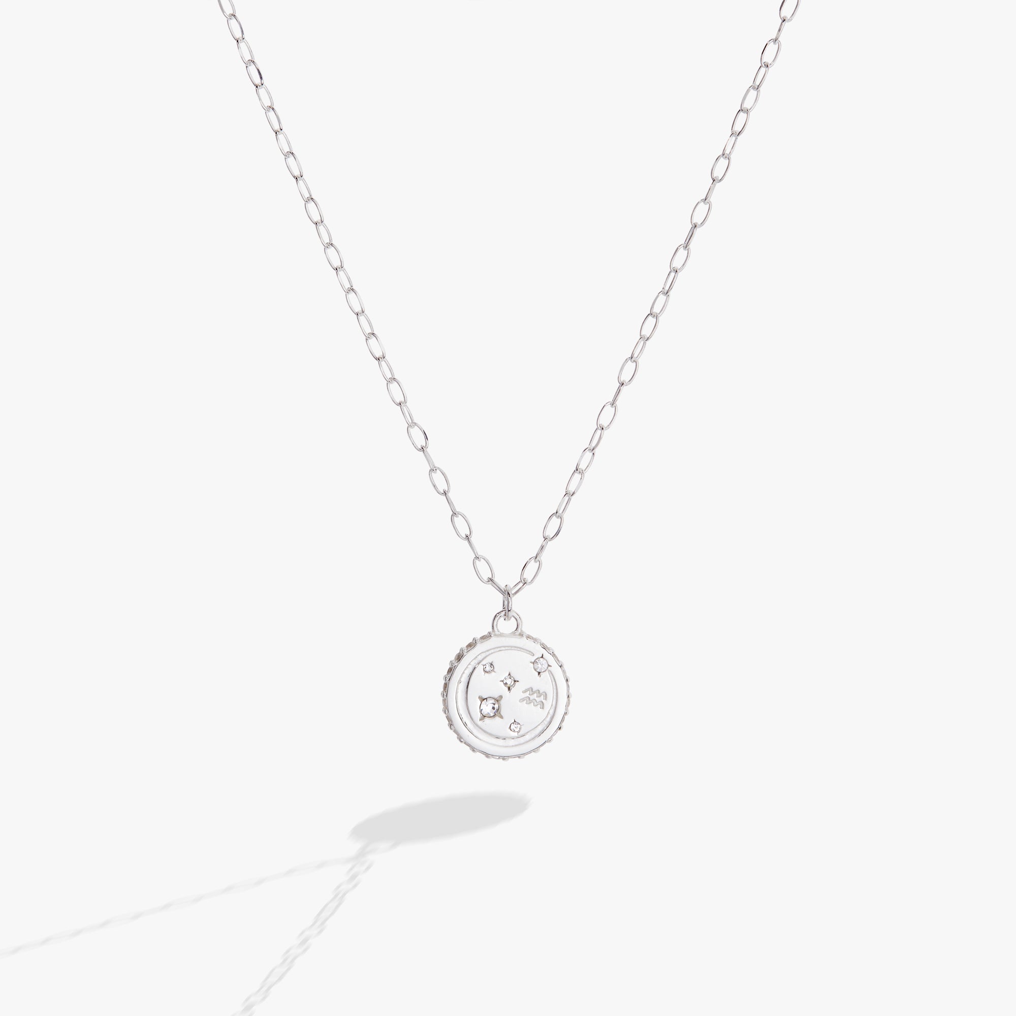 Aquarius Zodiac Precious Necklace - Aaria Tees Aaria Tees