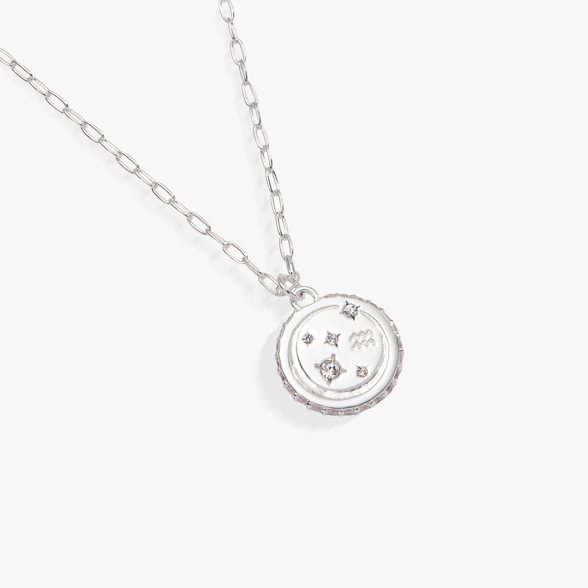 Aquarius Zodiac Precious Necklace - Aaria Tees Aaria Tees