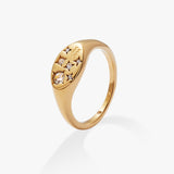 Aquarius Zodiac Ring - Aaria Tees Aaria Tees