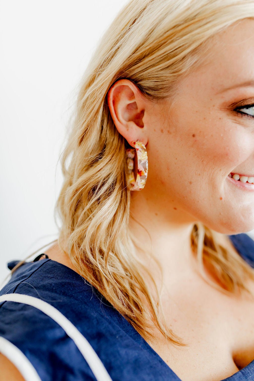 Ashley Medium Hoop Earrings - Autumn Bouquet - Aaria Tees Aaria Tees