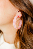 Ashley Medium Hoop Earrings - Ballet Slipper - Aaria Tees Aaria Tees