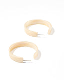 Ashley Medium Hoop Earrings  - Champagne Sparkle - Aaria Tees Aaria Tees