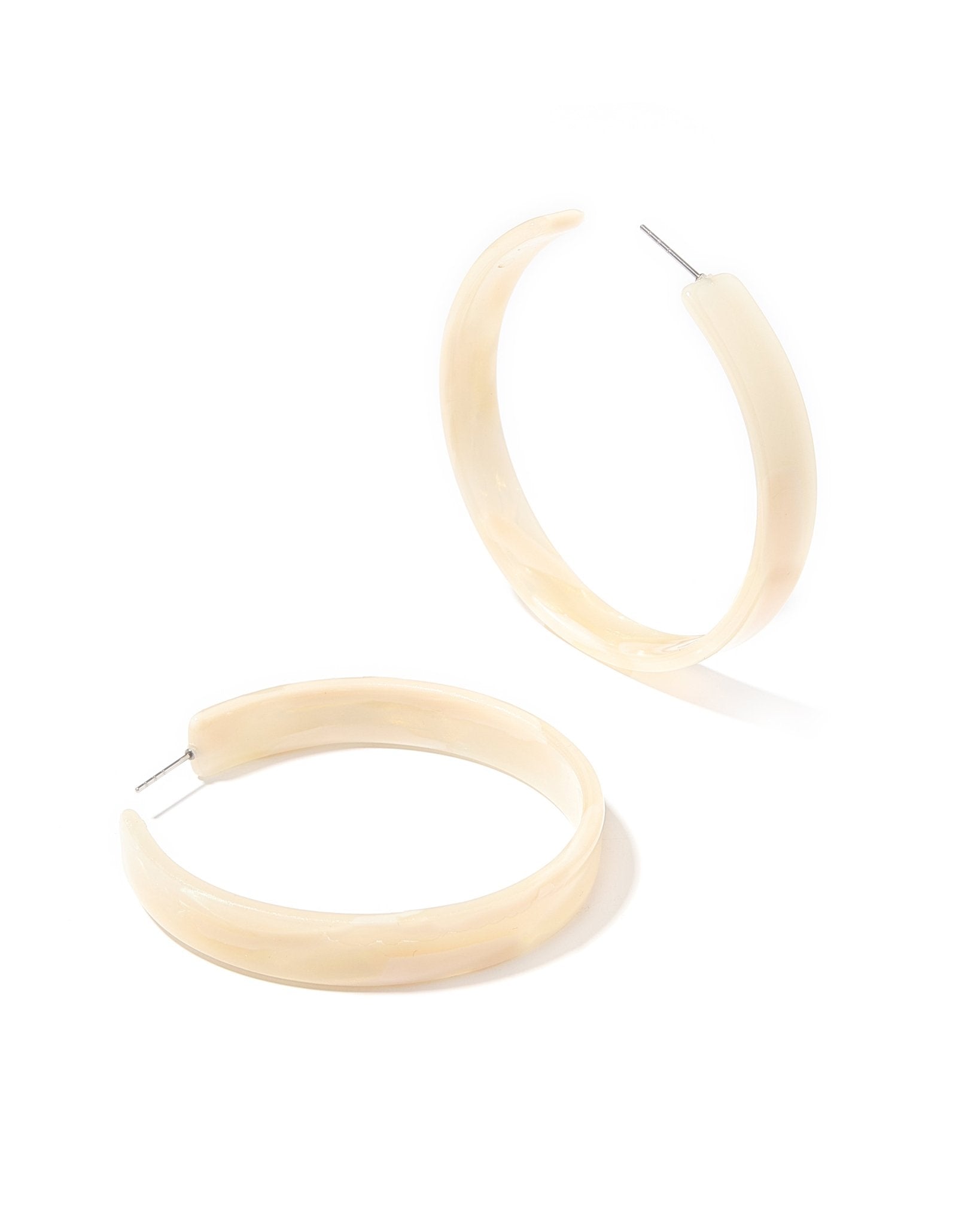 Ashley Medium Hoop Earrings  - Champagne Sparkle - Aaria Tees Aaria Tees
