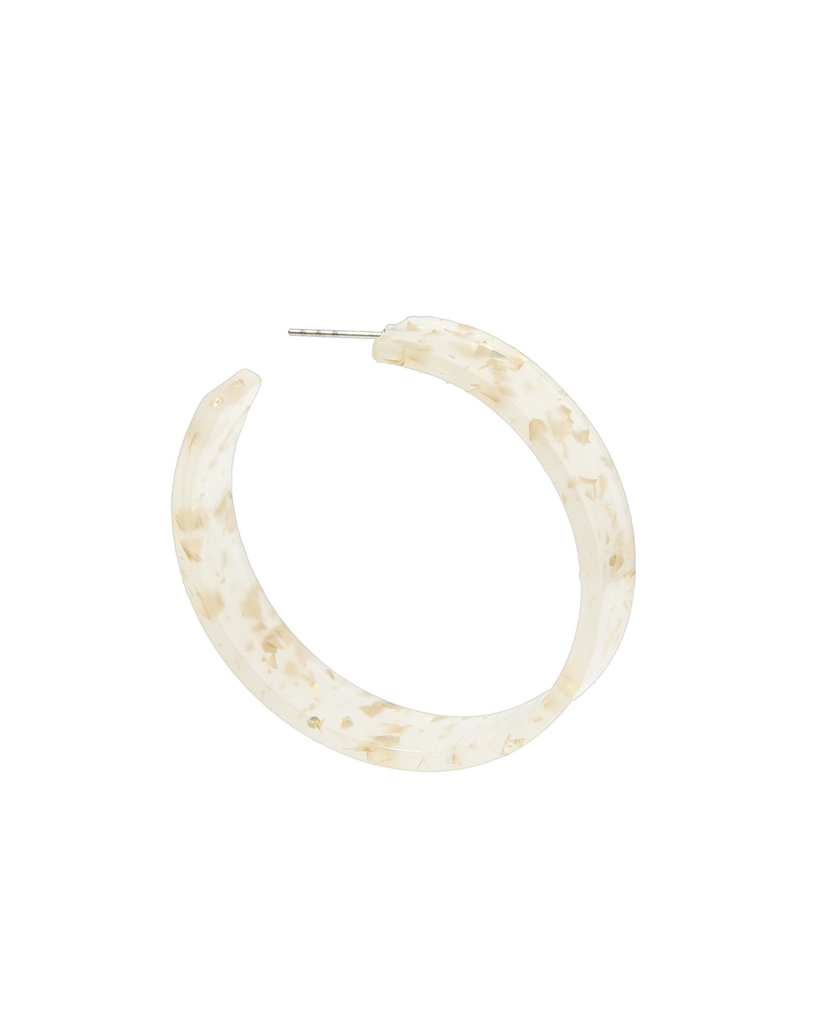 Ashley Medium Hoop Earrings - Gold Confetti - Aaria Tees Aaria Tees