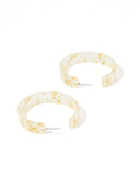 Ashley Medium Hoop Earrings - Gold Confetti - Aaria Tees Aaria Tees