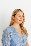 Ashley Medium Hoop Earrings - Sunrise - Aaria Tees Aaria Tees
