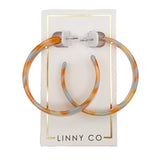 Ashley Medium Hoop Earrings - Sunrise - Aaria Tees Aaria Tees