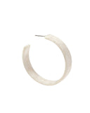 Ashley Medium Hoop Earrings - White Shell - Aaria Tees Aaria Tees