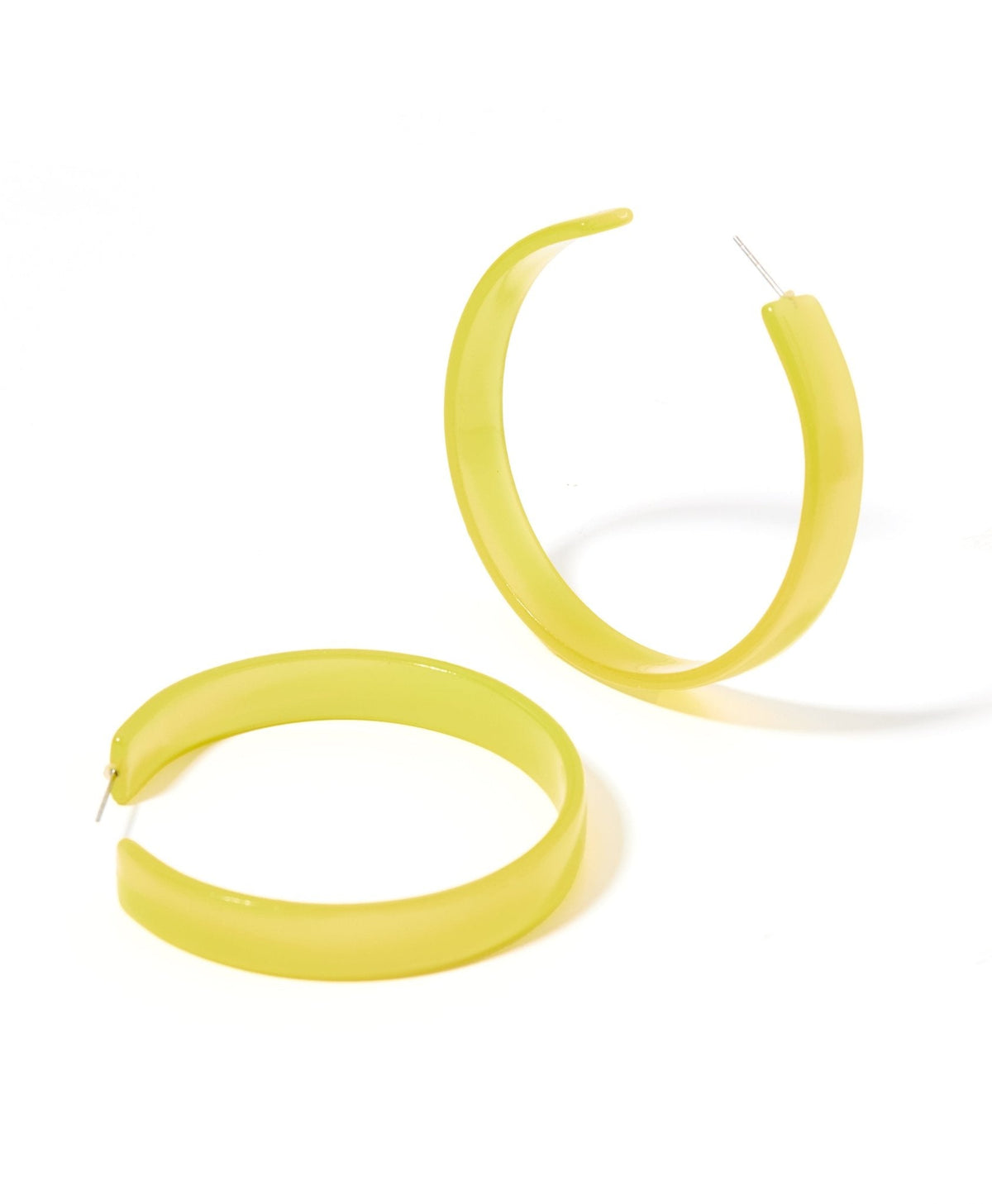 Ashley Mega Hoop Earrings - Citrine - Aaria Tees