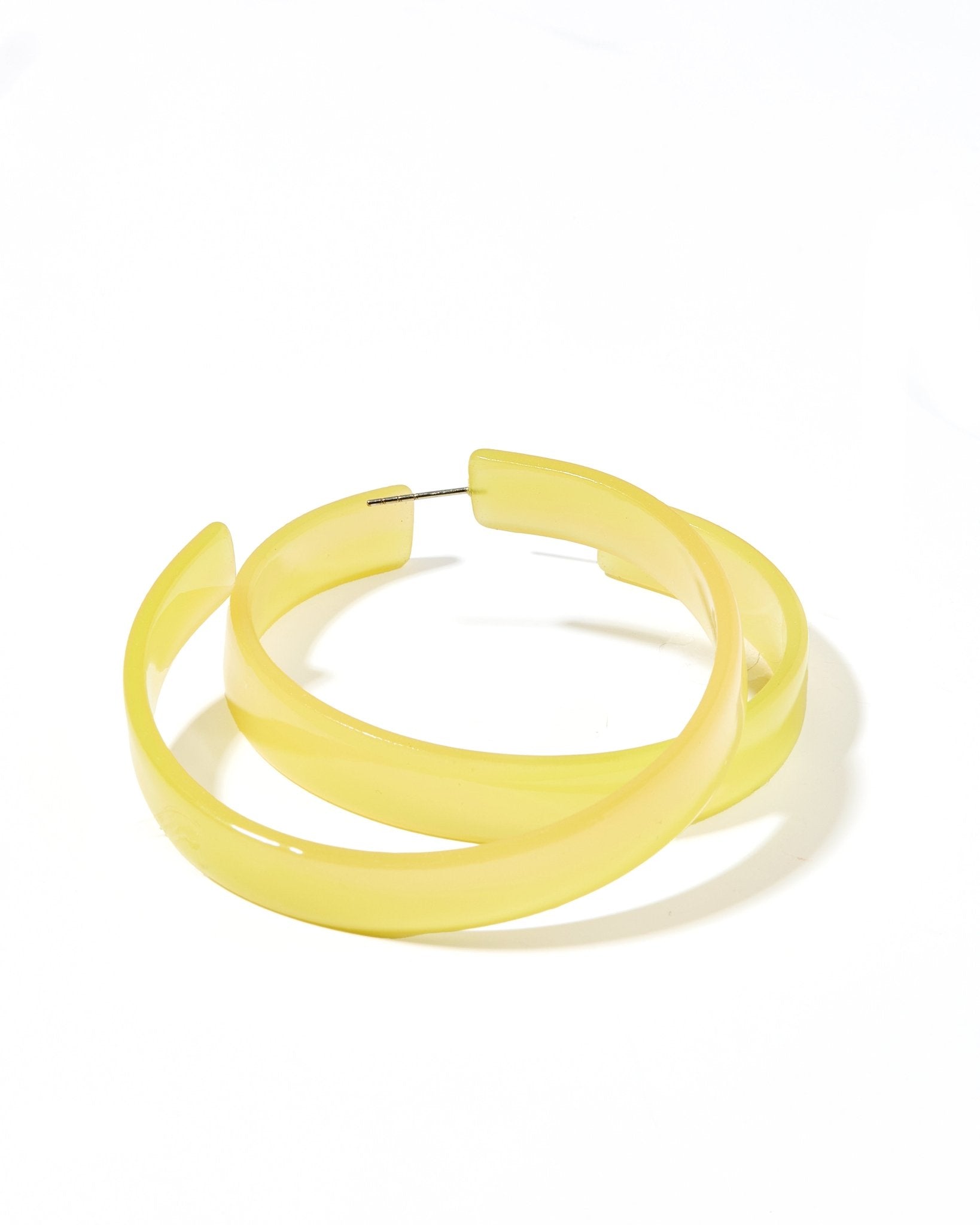 Ashley Mega Hoop Earrings - Citrine - Aaria Tees Aaria Tees