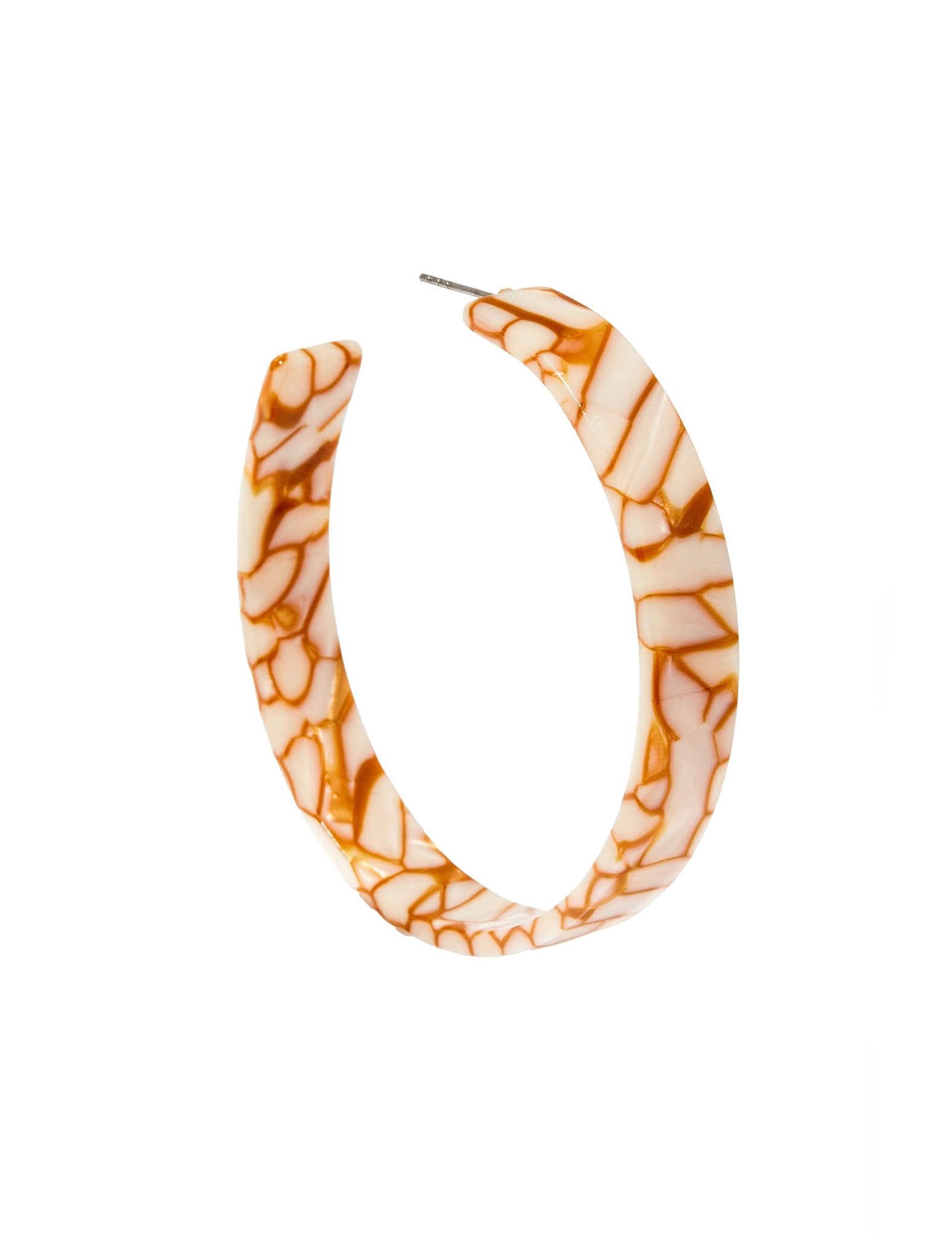 Ashley Mega Hoop Earrings - Desert Sand - Aaria Tees Aaria Tees