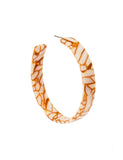Ashley Mega Hoop Earrings - Desert Sand - Aaria Tees Aaria Tees
