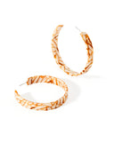 Ashley Mega Hoop Earrings - Desert Sand - Aaria Tees Aaria Tees