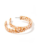 Ashley Mega Hoop Earrings - Desert Sand - Aaria Tees Aaria Tees
