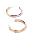 Ashley Mega Hoop Earrings - Lavender Honey - Aaria Tees Aaria Tees
