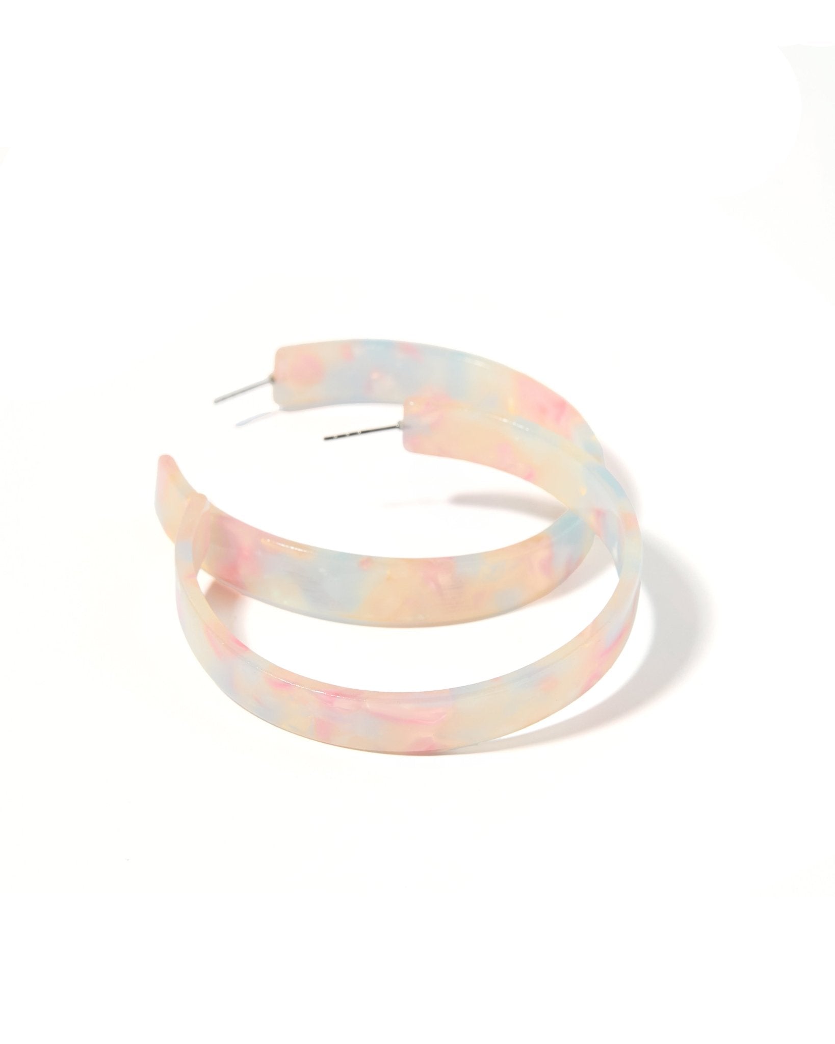 Ashley Mega Hoop Earrings - Sugar Plum - Aaria Tees Aaria Tees