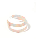 Ashley Mega Hoop Earrings - Sugar Plum - Aaria Tees Aaria Tees