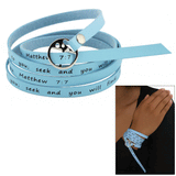 Ask & It Will Be Given Matthew 7:7 Wrap Bracelet - Aaria Tees Aaria Tees