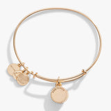 August Birthstone Charm Bangle, Peridot - Aaria Tees Aaria Tees