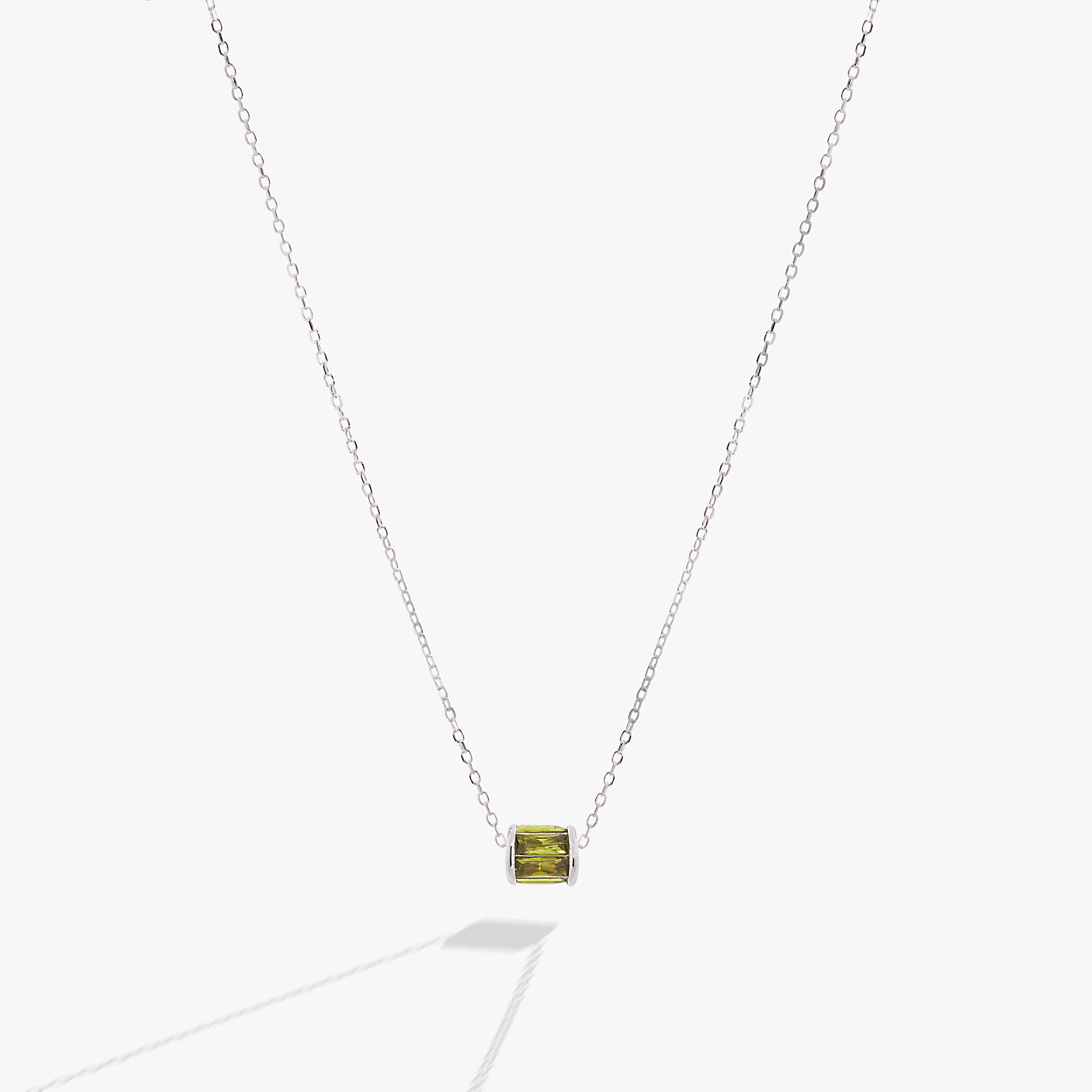 August Birthstone Precious Pendant Necklace - Aaria Tees Aaria Tees