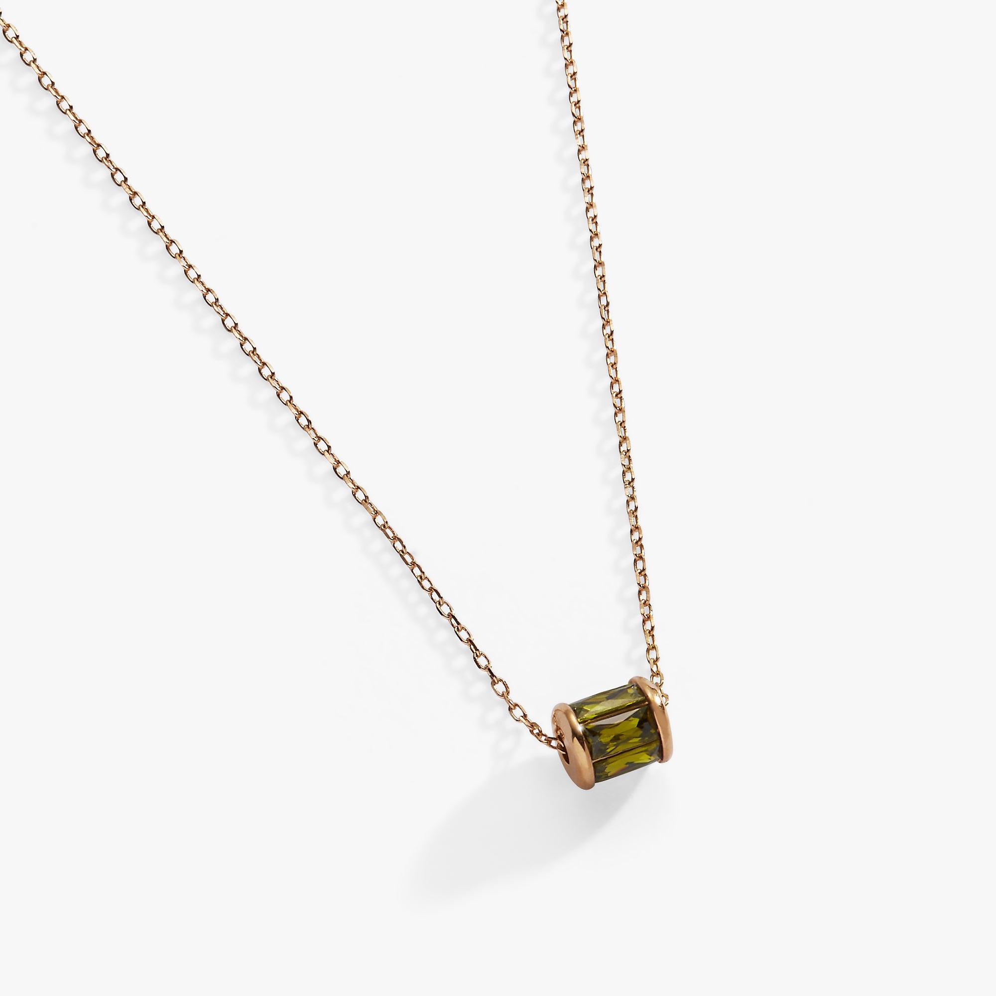 August Birthstone Precious Pendant Necklace - Aaria Tees Aaria Tees