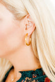 Avery Hoop Earrings - Gold - Aaria Tees Aaria Tees