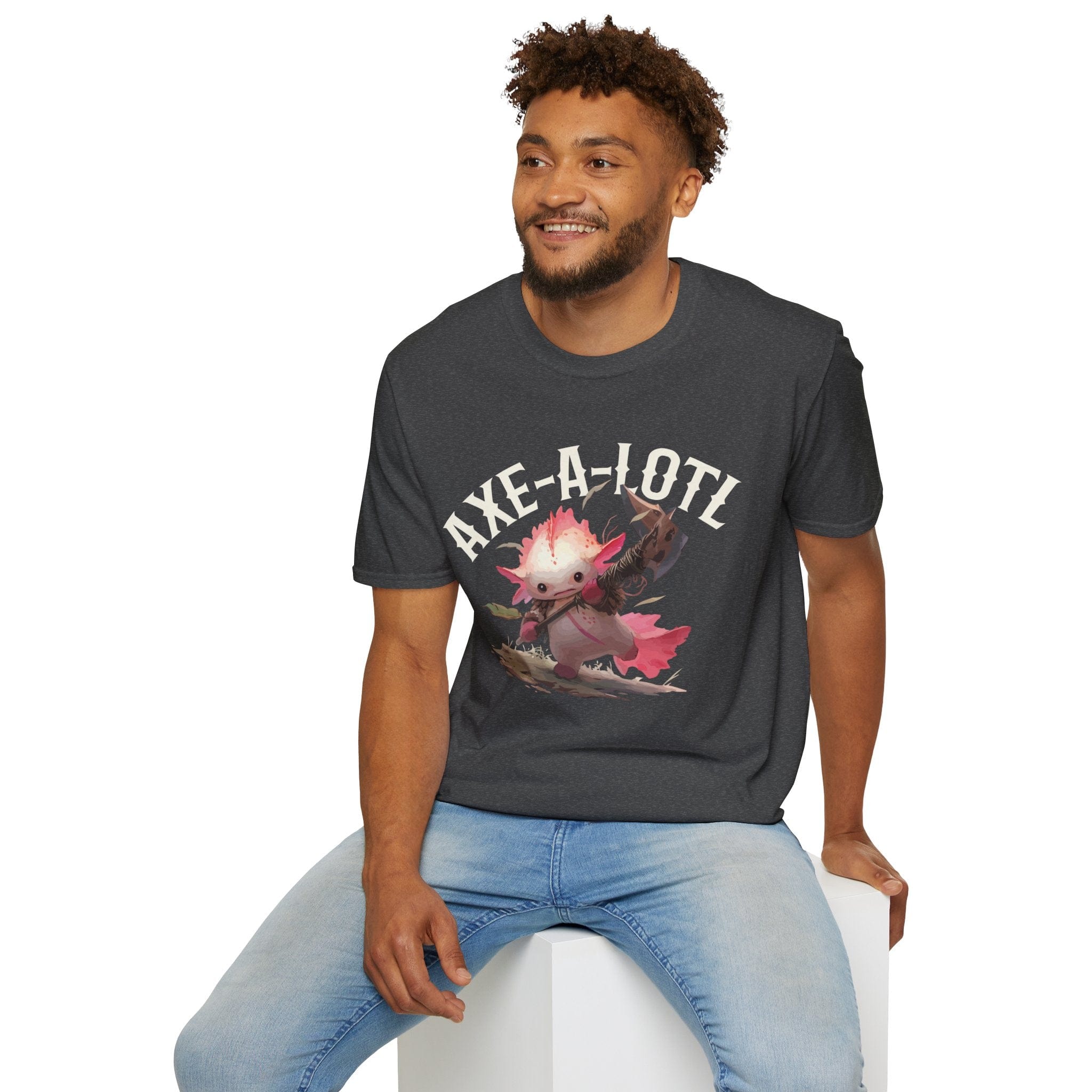 Axe-A-Lotl Funny Axolotl DnD T-Shirt - Aaria Tees Aaria Tees