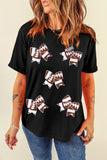 Black Rugby Football Bowknot Pattern Game Day T Shirt - Aaria Tees Aaria Tees