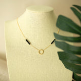 Black Spinel Solara Necklace Aaria Tees
