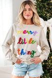 Sylevi Graphic Ribbed Loose Sweatshirt - Aaria Tees Aaria Tees