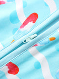 PoshTOT Ice Cream Bamboo Baby Convertible Zippy Romper - Aaria Tees Aaria Tees