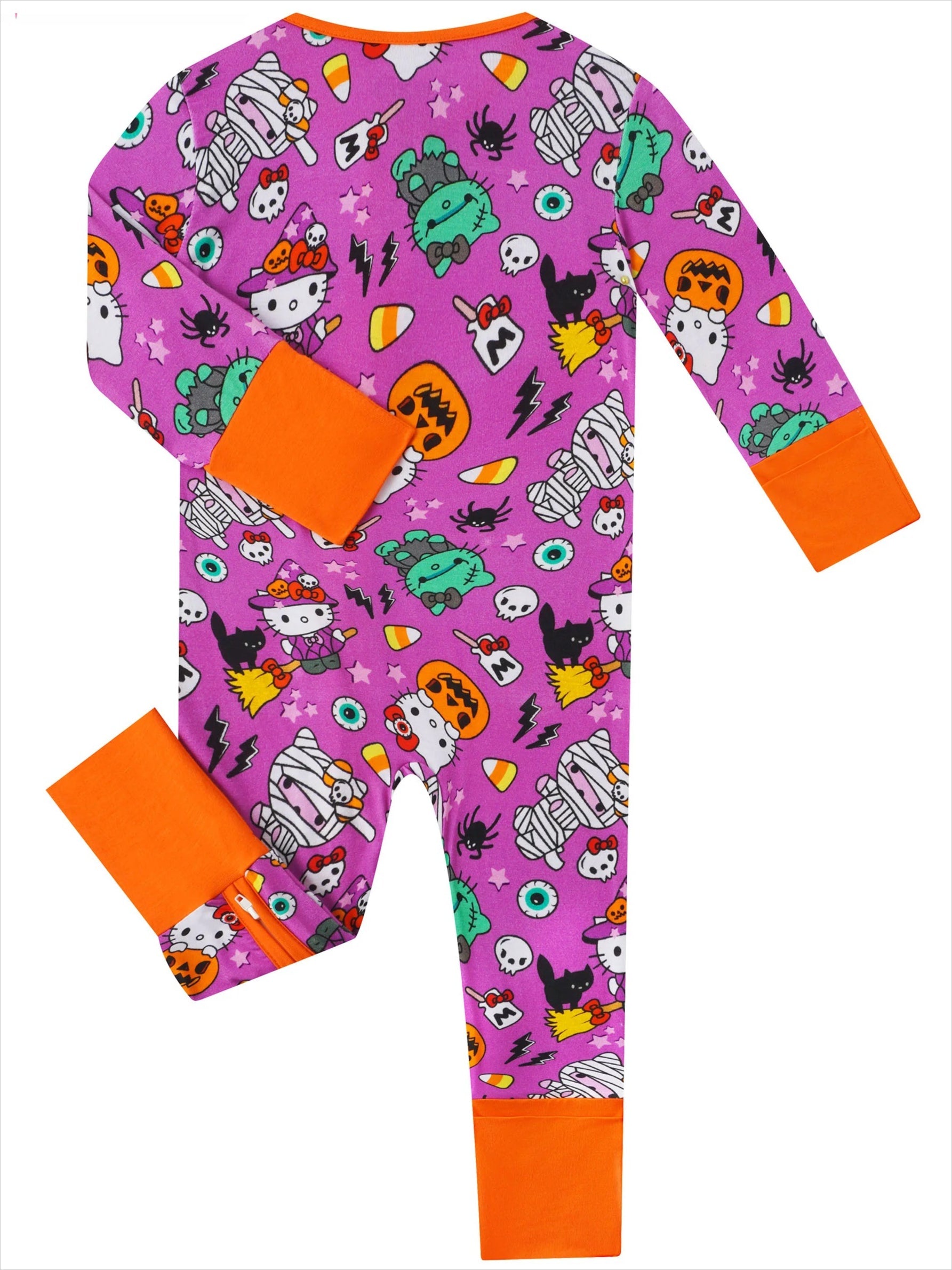 PoshTOT Sanrio Hello Kitty Milk Bamboo Baby Convertible Zippy Romper - Aaria Tees Aaria Tees