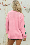 White Pumpkin Print Open Front Drop Shoulder Midi Cardigan - Aaria Tees Aaria Tees