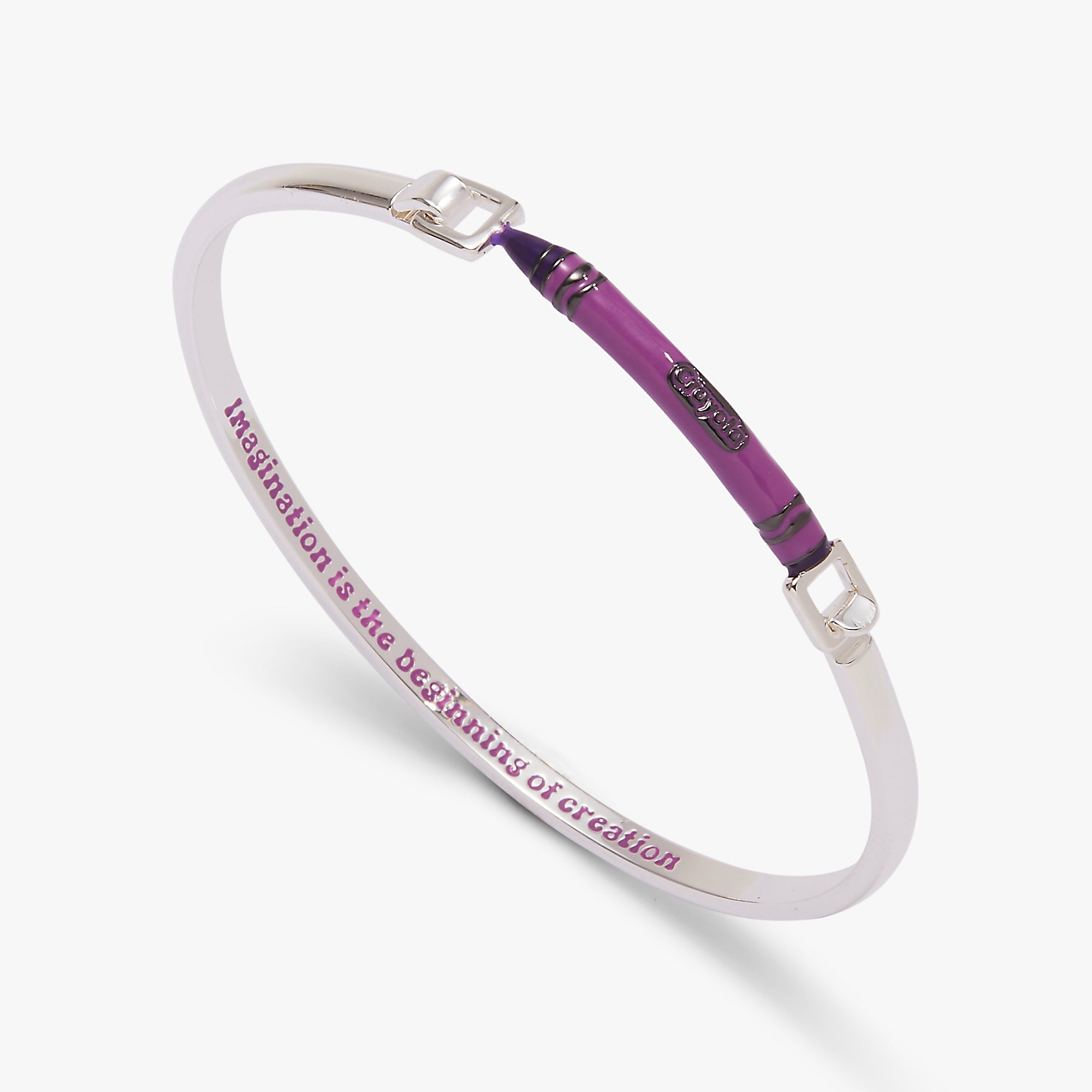 Crayola Royal Purple Crayon Tension Bangle - Aaria Tees Aaria Tees